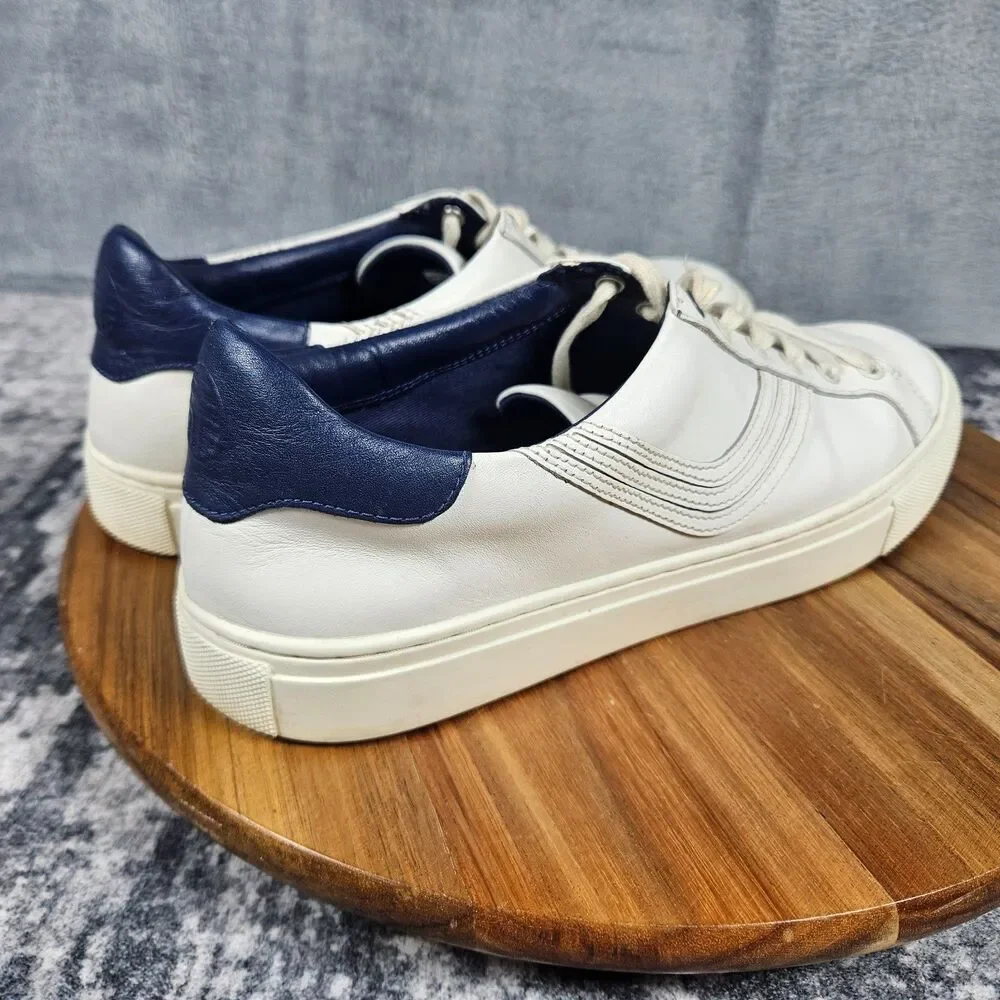 Tory Burch Howell Court Womens Size 9.5 M White Leather Athletic Sneakers Shoes